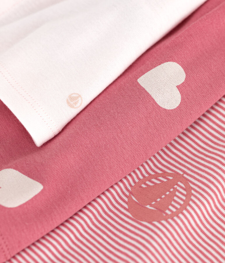 Ensemble b&eacute;b&eacute; deux pi&egrave;ces en coton, cardigan uni et robe imprim&eacute;e rose/multicouleur