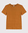 L'ICONIQUE, T-shirt voor dames in linnen bruin TOAST