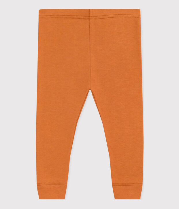 Katoenen legging voor baby's bruin