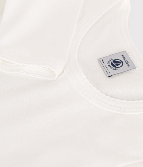 Set van 2 witte T-shirts met lange mouwen voor meisjes variante 1