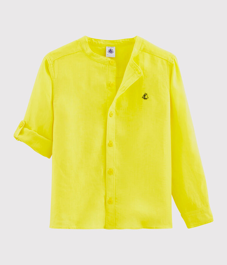 Chemise enfant garcon jaune