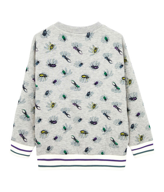 Sweatshirt jongens grijs BELUGA/wit MULTICO