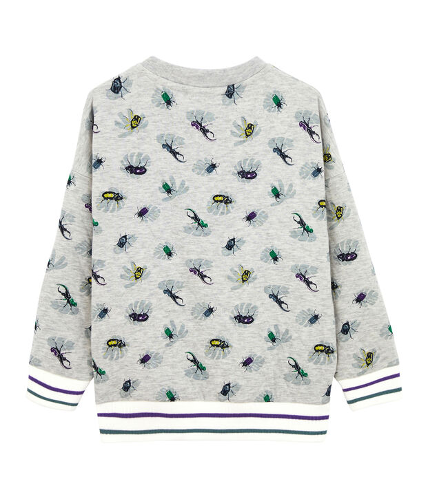 Sweatshirt jongens grijs/multicouleur