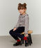 T-shirt lange mouwen meisjes grijs BELUGA/wit MULTICO