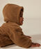 Veste à capuche en sherpa bébé marron BRINDILLE