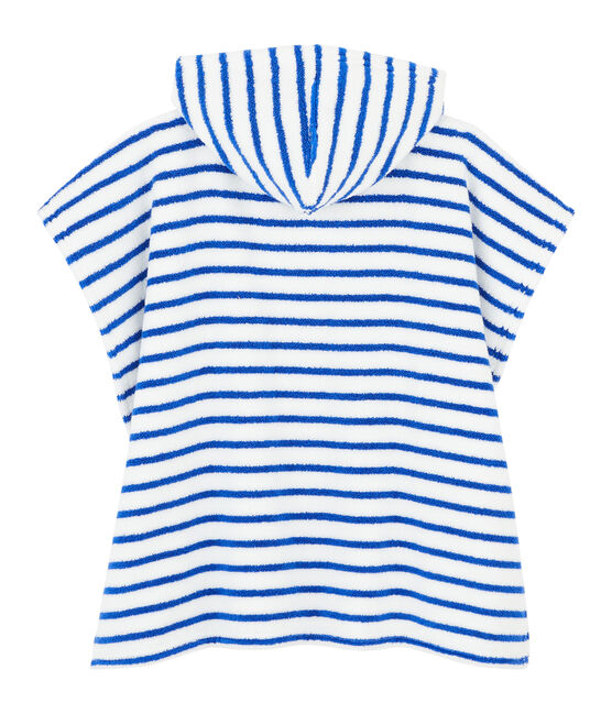 Poncho de plage à capuche bébé mixte bleu SURF