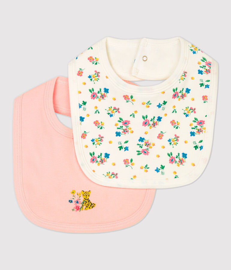 Set van 2 slabbetjes van biologisch katoen multicouleur