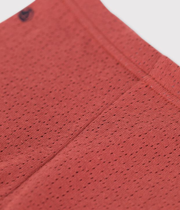 Legging in opengewerkt breisel voor baby's bruin