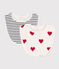LOT DE 2 BAVOIRS BÉBÉ EN COTON variante 2