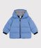 Doudoune b&eacute;b&eacute; en polyester uni bleu