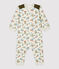 Gewatteerd jumpsuit baby. beige MONTELIMAR/wit MULTICO