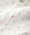 Bodyjama cerises bébé en tubique en coton biologique blanc MARSHMALLOW/blanc MULTICO
