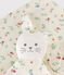 Katoenen babyknuffel met print wit MARSHMALLOW/wit MULTICO