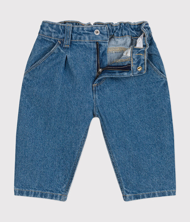 Denim babybroek blauw