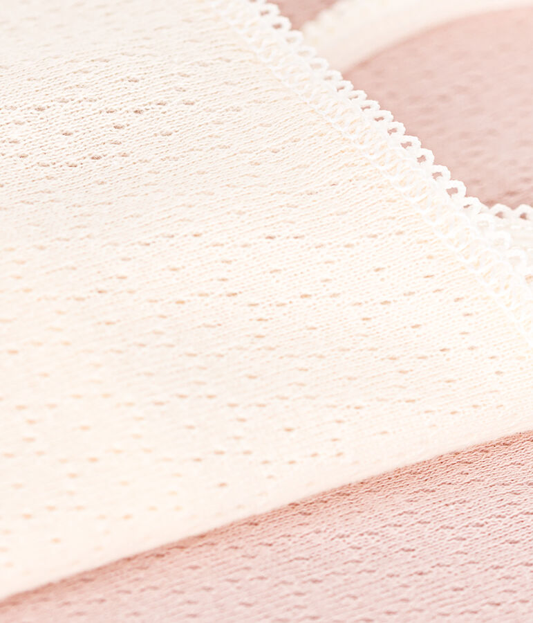 Set van 2 dameshemdjes met bandjes in ajourkatoen multicouleur