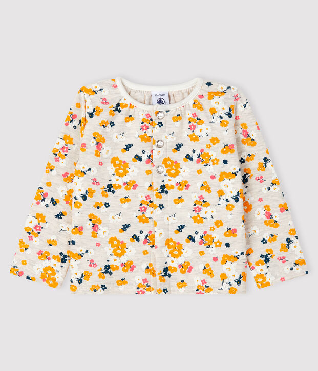 Tubic cardigan babymeisje beige/multicouleur