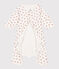 Bodyjama sans pieds bébé en coton blanc MARSHMALLOW/blanc MULTICO