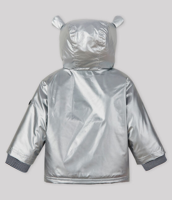 Warme regenjas baby meisje/jongen grijs ARGENT