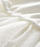Jurk met lange mouwen babymeisje wit MARSHMALLOW
