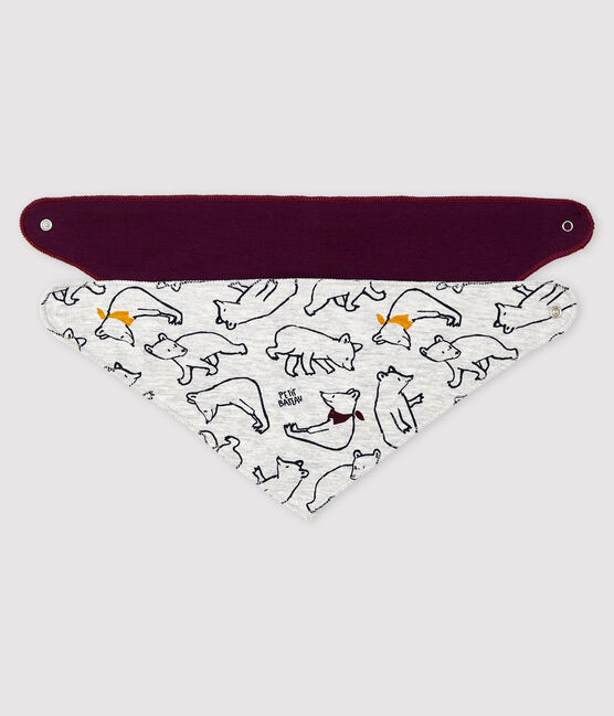 Lot de 2 bandanas-bavoirs bébé variante 1
