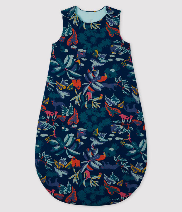 Meeneembare trappelzak voor baby blauw/multicouleur