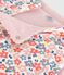 Gilet sans manche réversible bébé en coton imprimé blanc MARSHMALLOW/rose JOLI