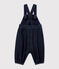 Salopette maille denim bébé fille bleu DENIM BLEU FONCE