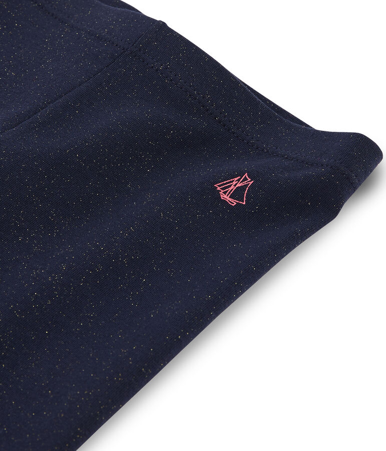 Wielrennersbroekje voor meisjes blauw/geel