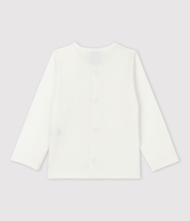 Katoenen babycardigan wit
