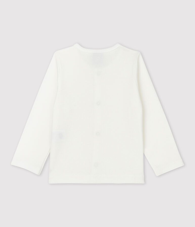 Cardigan en coton b&eacute;b&eacute; blanc MARSHMALLOW