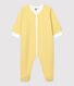 Dors-bien bébé milleraies jaune en coton biologique