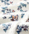 Dors bien bébé fille en côte blanc MARSHMALLOW/blanc MULTICO