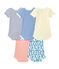 Set van 5 body's met korte mouwen voor babyjongens wit LOT