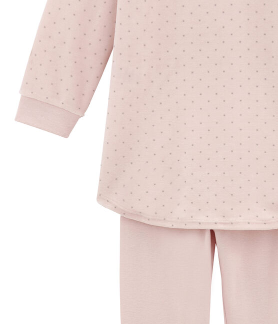 Meisjesnachthemd met legging roze JOLI/grijs CONCRETE