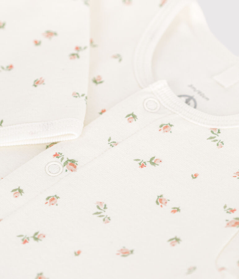 Bodyjama sans pieds en coton b&eacute;b&eacute; blanc/multicouleur