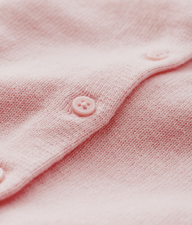 Cardigan met lange mouwen voor baby meisje roze