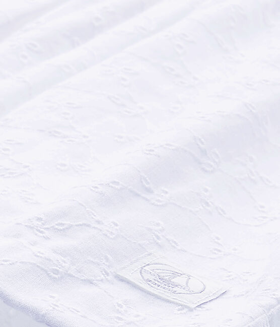 Robe bébé fille en broderie anglaise blanc ECUME