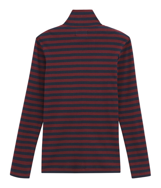Sous-pull femme uni bleu SMOKING/rouge OGRE