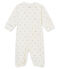 Combisac bébé mixte en tubique imprimé blanc MARSHMALLOW/noir NOIR