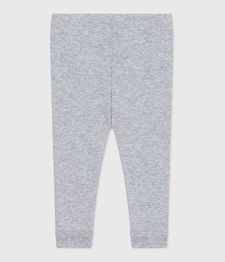 Legging b&eacute;b&eacute; en coton uni gris