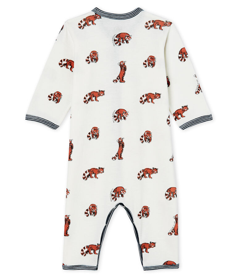 Dors bien sans pieds b&eacute;b&eacute; ouatin&eacute; en coton blanc MARSHMALLOW/ MULTICO CN