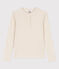 T-shirt met tuniekhals voor dames beige MONTELIMAR CHINE