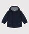 Halflange parka babyjongen blauw SMOKING