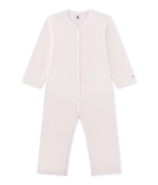 Combinaison petite fille rose VIENNE/gris MISTIGRI