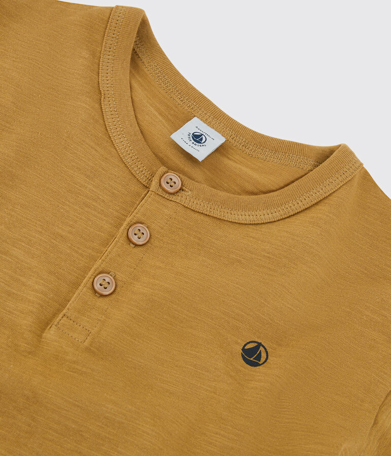 T-shirt met korte mouwen in katoen voor meisjes/jongens geel ISTRE