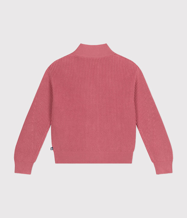 Cardigan en coton femme rose