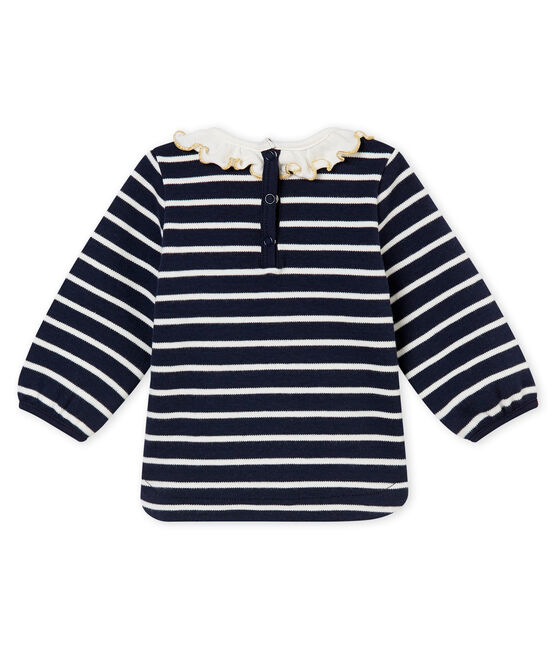 Marinetruitje voor babymeisjes blauw SMOKING/wit MARSHMALLOW