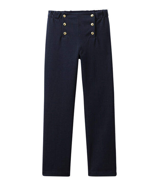 Meisjesbroek met pand blauw