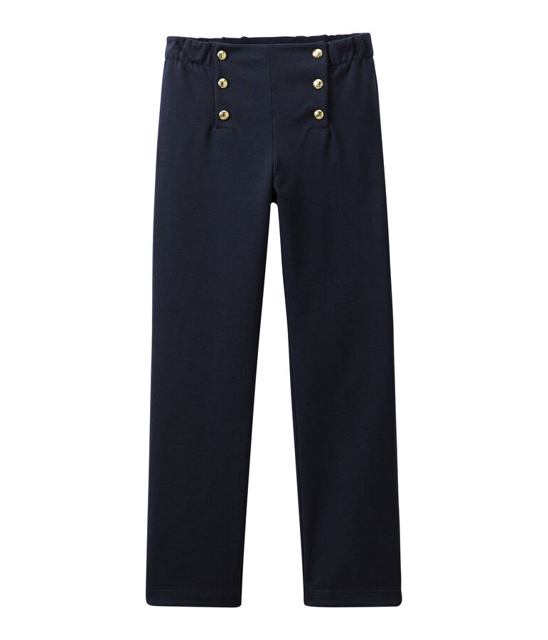 Meisjesbroek met pand blauw