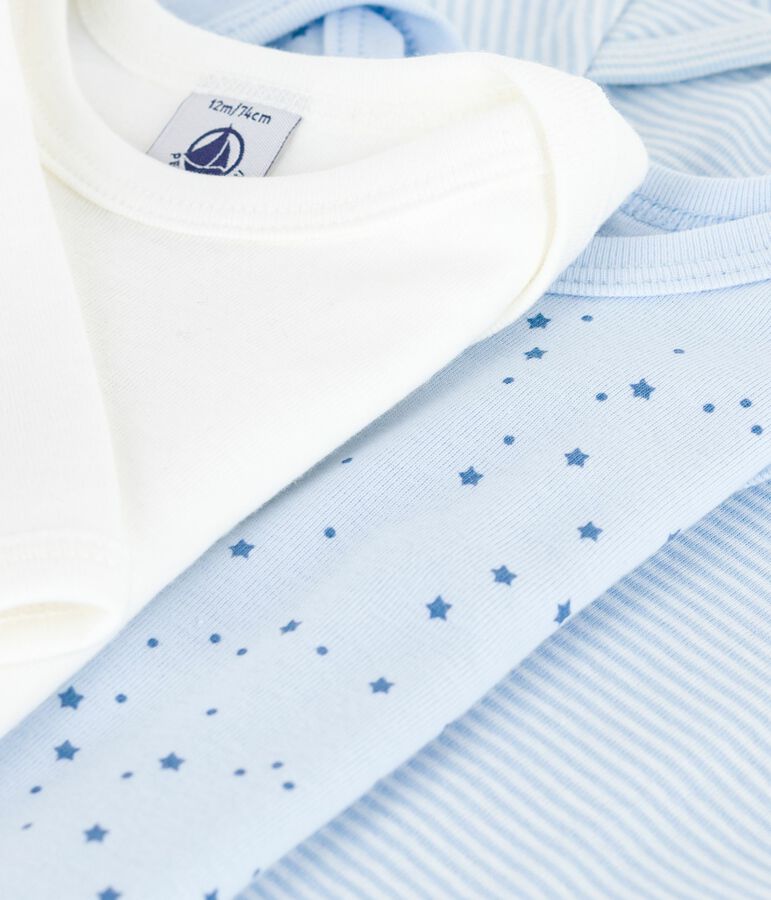 Setje van katoenen body's met lange mouwen en sterrenprint voor baby's multicouleur